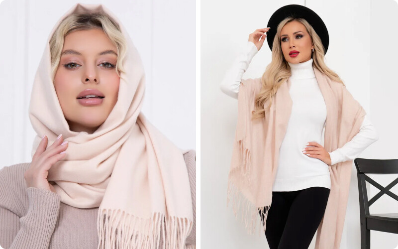 как завязывать палантин