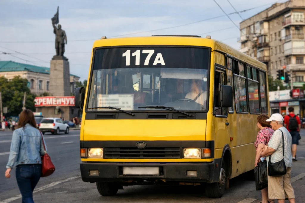 117А маршрутка – Кременчук