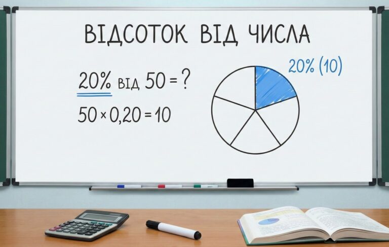 Як знайти відсоток від числа